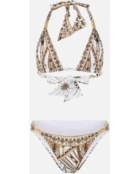 CAMILLA - Soft Tie Bikini With Trim Goddess Energy - Lyst