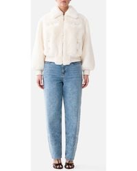 CAMILLA - Faux Fur Bomber With Pocket Details Midsummer Masterpiece - Lyst