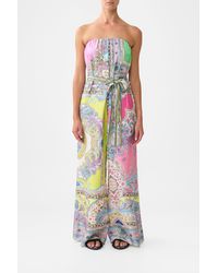 CAMILLA - Tie Waist Strapless Jumpsuit Magic Carpet Ride - Lyst