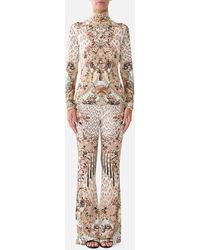 CAMILLA - High Waisted Flared Trouser Aranjuez Animalia - Lyst