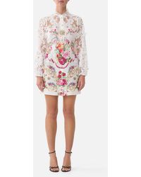 CAMILLA - Lace Sleeve Mini Dress Torero Libertine - Lyst