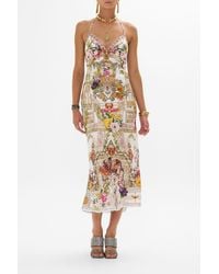 CAMILLA - Chain Detail Slip Dress Egyptian Rose - Lyst