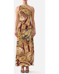 CAMILLA - One Shoulder Asymmetric Ruched Dress Queen Of Bohemia - Lyst