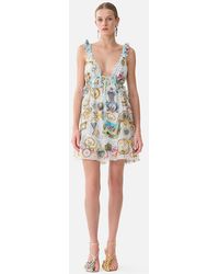 CAMILLA - Curved Hem Ruffle Dress Art For The Artisans - Lyst