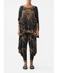 CAMILLA - Jersey Drape Pant With Pocket Baroque Around The Clock - Lyst