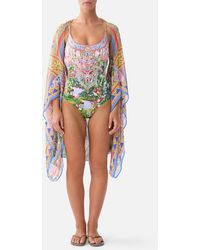 CAMILLA - Silk Chiffon Shrug Turkish Delight - Lyst