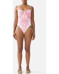 CAMILLA - Ruched Cup Underwire One Piece Livin La Vida Rosa - Lyst