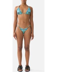 CAMILLA - Ball Trim Tri Bikini Set W Thick Neck Tie Flamenco Euphoria - Lyst