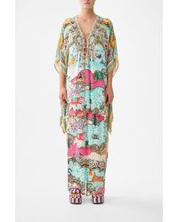 CAMILLA - Short Lace Up Kaftan Miniature Moments - Lyst