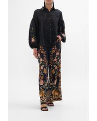 CAMILLA - Embroidered Balloon Sleeve Shirt Blouse Loom To Tomb - Lyst