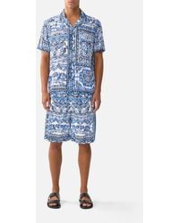 CAMILLA - Baggy Long Walk Short With Elastic Waist A Tiled Wonderland - Lyst
