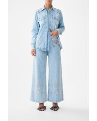 CAMILLA - Luna Kitsch Stitch High Rise Wide Leg Jean - Lyst
