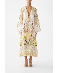 CAMILLA - Deep V Neck Hardware Kaftan The Call Of Catalonia - Lyst