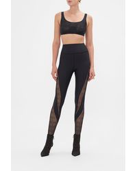 CAMILLA - Mesh Round Neck Crop Solid - Lyst