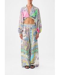 CAMILLA - Wide Leg Trouser With Front Pockets Magic Carpet Ride - Lyst