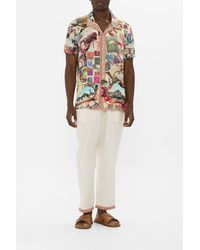 CAMILLA - Relaxed Panelled Pant With Silk Belt Notes From The Road - Lyst