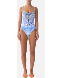 CAMILLA - Underwire Square Neck One Piece With Scoop Back The Bosphorous - Lyst