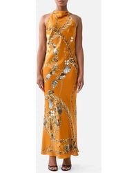 CAMILLA - Halter Chain Slip Dress Talismans Of Turkiye - Lyst