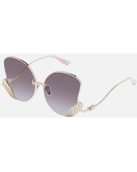 CAMILLA - Goddess Energy Sunglasses Ivory Marble - Lyst