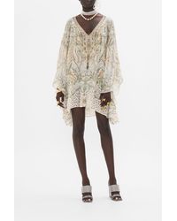 CAMILLA - Raglan Sleeve Flared Kaftan Ivory Tower Tales - Lyst