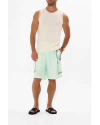 CAMILLA - Baggy Mid Length Walk Short Petal Promise Land - Lyst