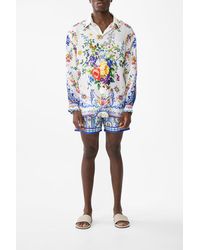 CAMILLA - Long Sleeve Oversized Shirt Tiles Darls - Lyst