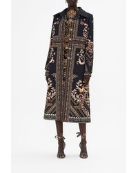 CAMILLA - Long Button Front Coat Duomo Dynasty - Lyst