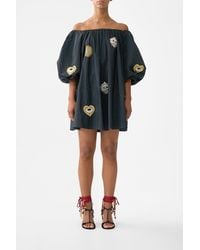 CAMILLA - Off Shoulder Puff Dress Amulets And Alchemy - Lyst