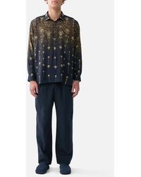 CAMILLA - Long Sleeve Half Placket Tunic Shirt Feline Folklore - Lyst