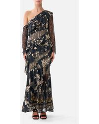 CAMILLA - Asymmetric Frill Panelled Dress Flamenco Folklore - Lyst