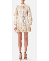 CAMILLA - Short Button Front Shirt Dress Midsummer Masterpiece - Lyst