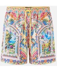 CAMILLA - Mid Length Boardshort With Elastic Waist Navàs Nouveau - Lyst