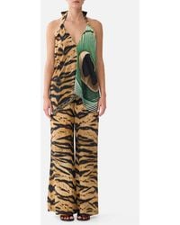 CAMILLA - Scarf Tie Top A Wink To The Wild - Lyst