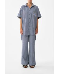 CAMILLA - Button Front Lounge Pant Sevillian Style - Lyst