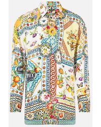 CAMILLA - Long Sleeve Oversized Shirt Magic Of The Mercado - Lyst