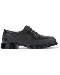 Camper - Black Leather Lace-up Shoes - Lyst