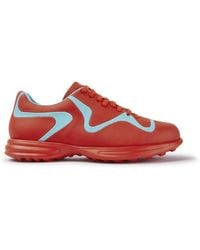 Camper - And Turquoise Leather Lace-up Sneakers - Lyst