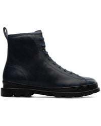 Camper - Waxed Nubuck Lace-up Boots - Lyst