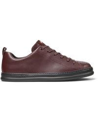Camper - Weinroter Ledersneaker - Lyst