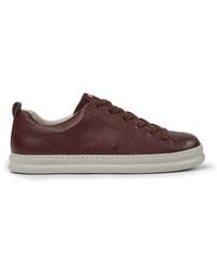 Camper - Weinroter Ledersneaker - Lyst