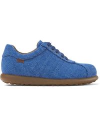 Camper - Blue Wool And Viscose Sneakers - Lyst