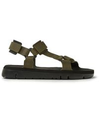 Camper - Green Leather Sandals - Lyst