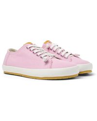 Camper - Pink Recycled Cotton Sneakers - Lyst