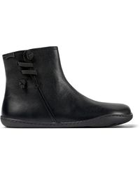 Camper - Black Leather Ankle Boots - Lyst