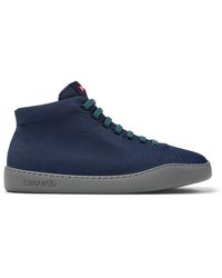 Camper - Blue Textile Ankle Boots - Lyst