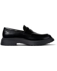 Camper - Black Leather Loafers - Lyst
