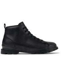 Camper - Black Leather Ankle Boots - Lyst