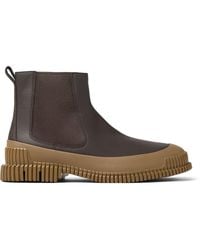 Camper - Cushioned Chelsea Leather Booties - Lyst