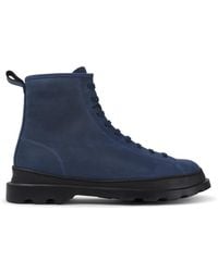Camper - Waxed Nubuck Lace-up Boots - Lyst