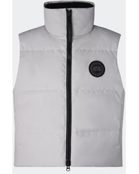 Canada Goose - Kurze Grandview Weste Mit Schwarzem Label (Weiblich, - Lyst